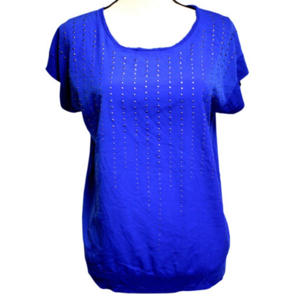 Apt 9 Womens Size Small Stretch Blouse Studded